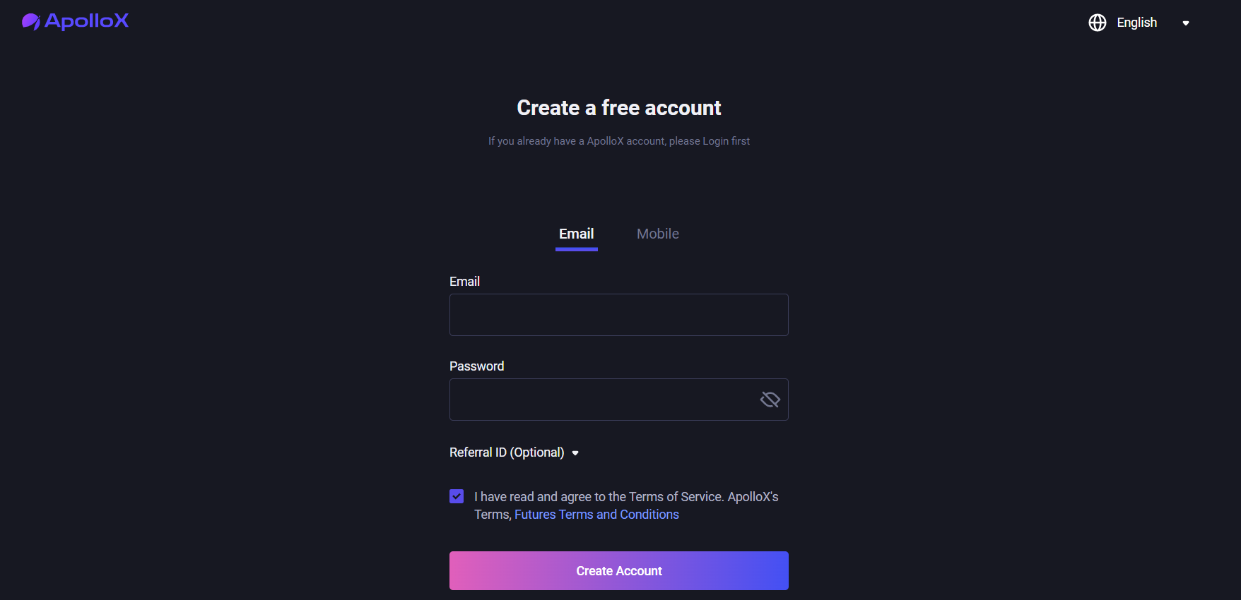 How to register on the ApolloX trading platform? How to register on the ApolloX trading platform?