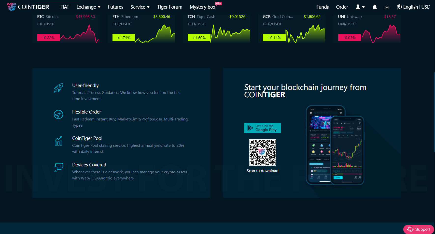 CoinTiger mobile app CoinTiger mobile app