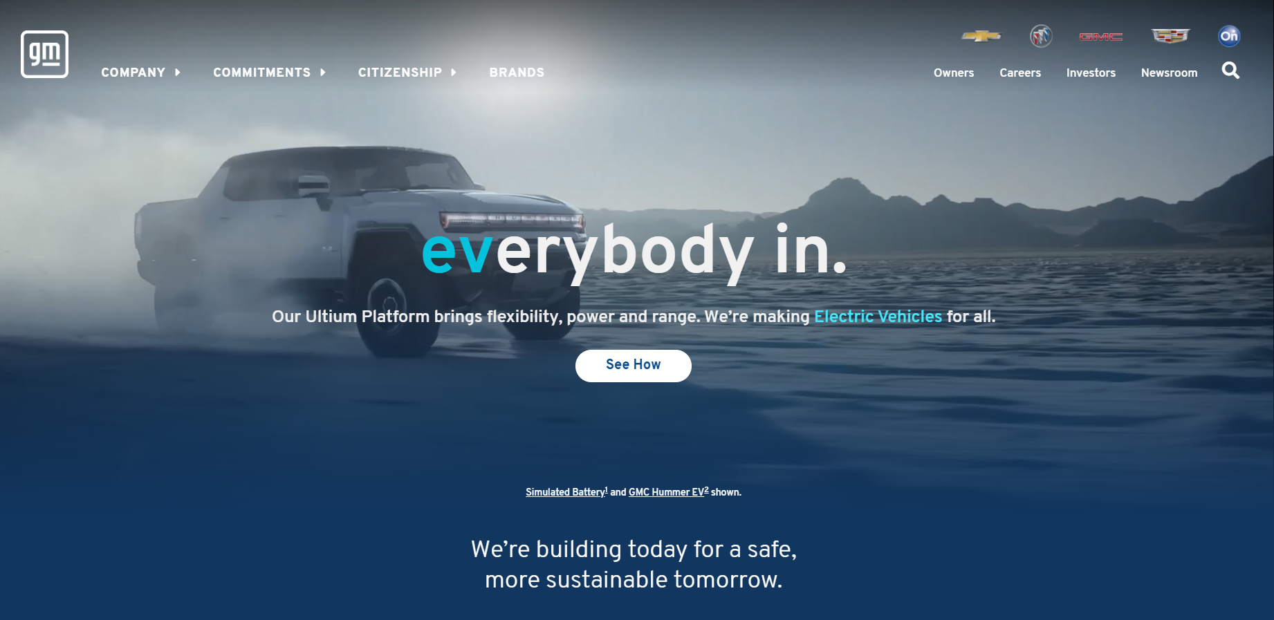 General Motors official website General Motors official website