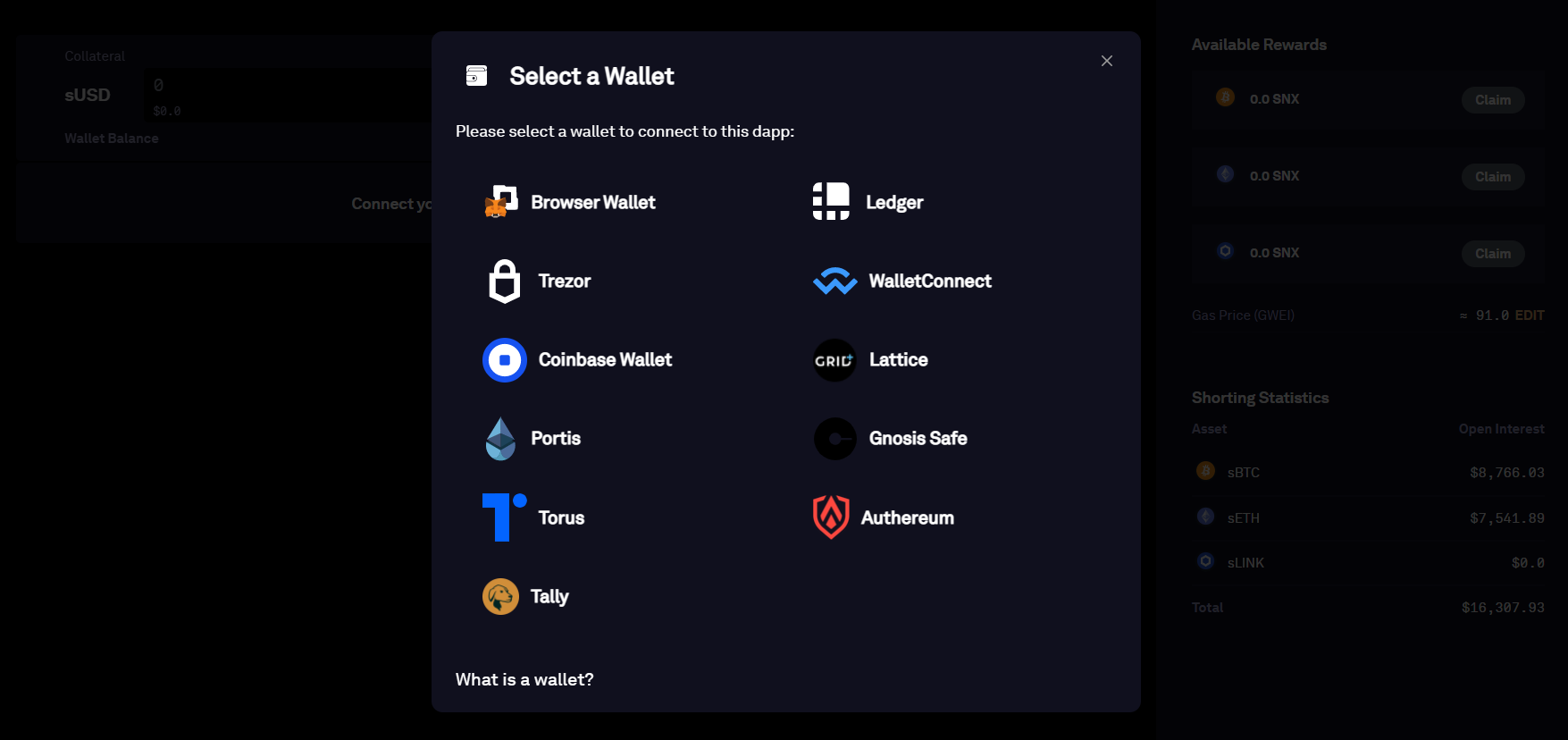Connect your wallet Connect your wallet